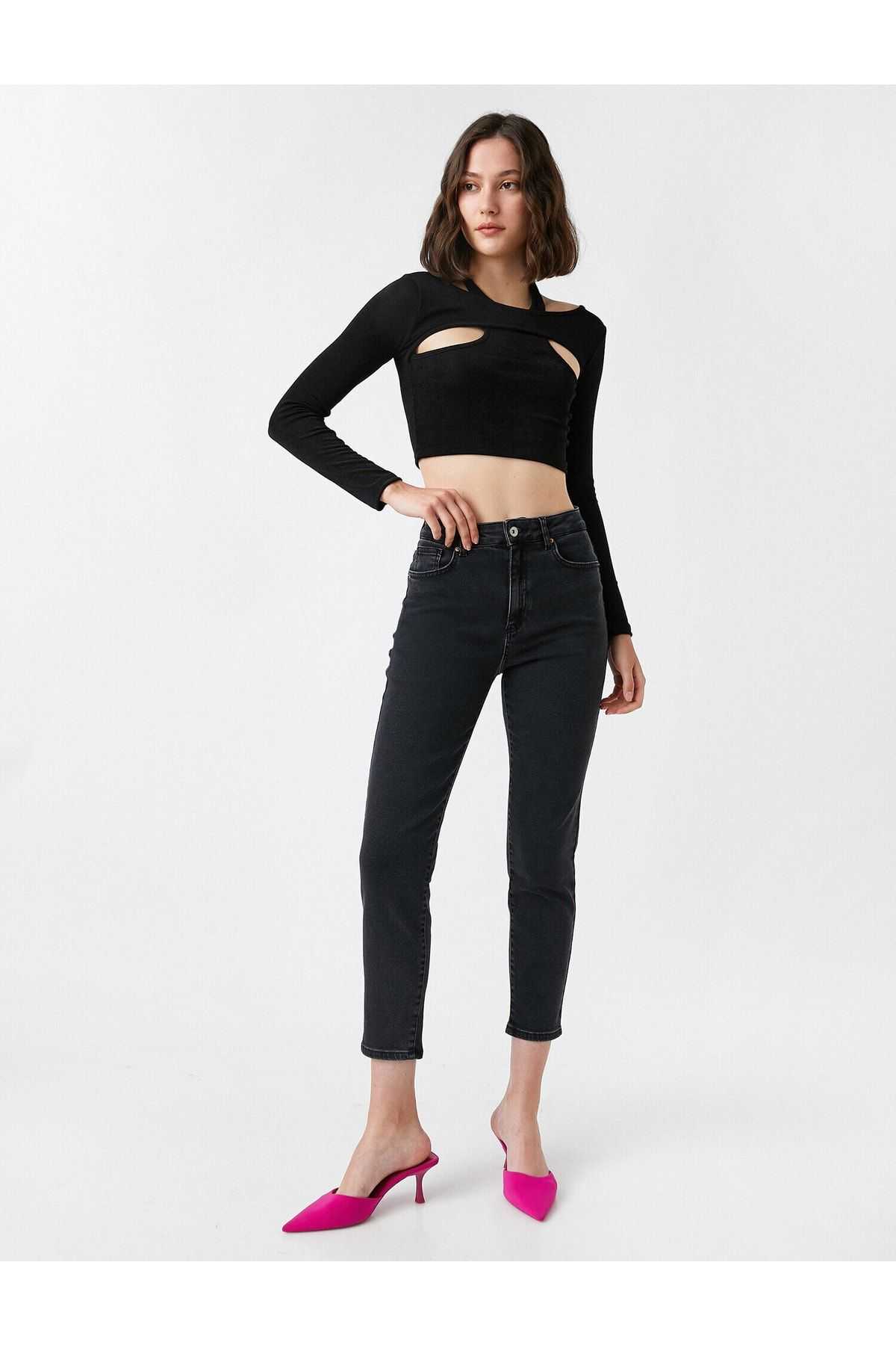 Slim Fit Jeans High Waist - Slim Fit Jean