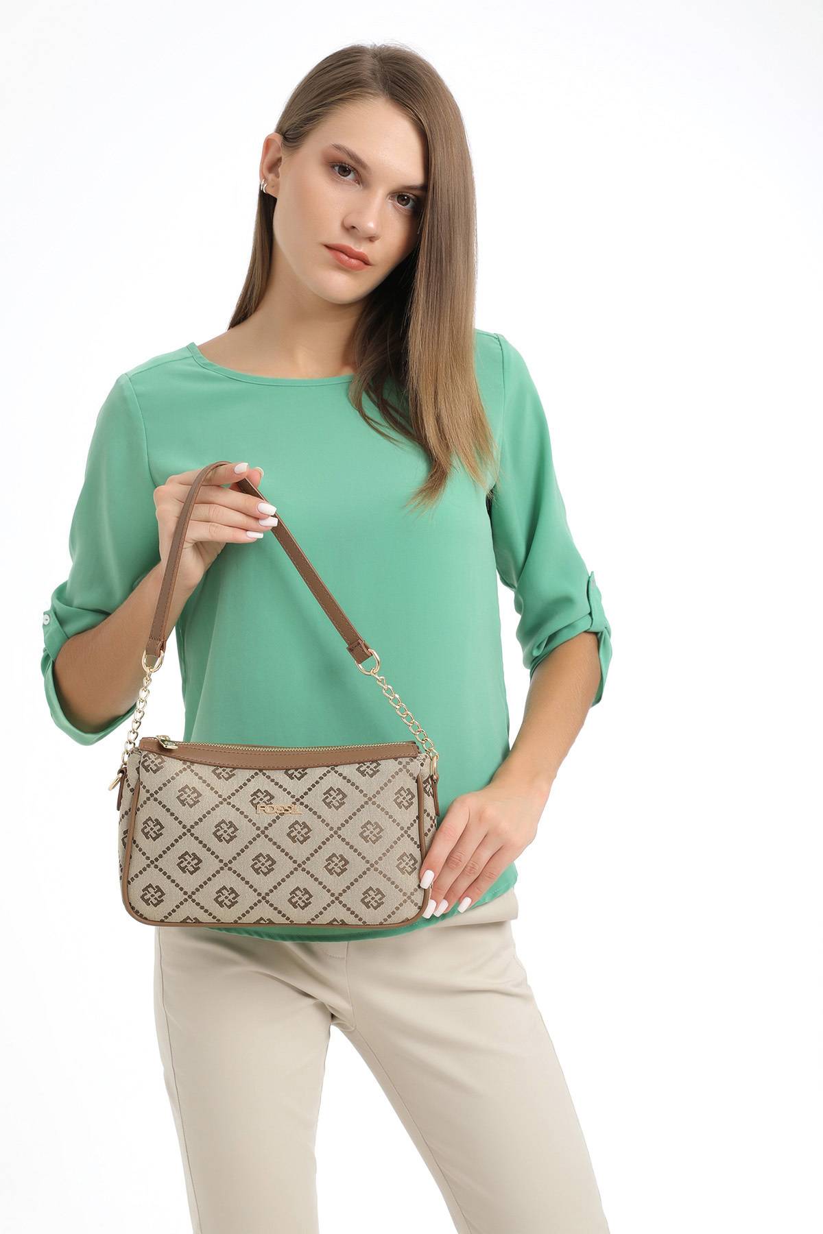 کیف شانه زنانه پودری