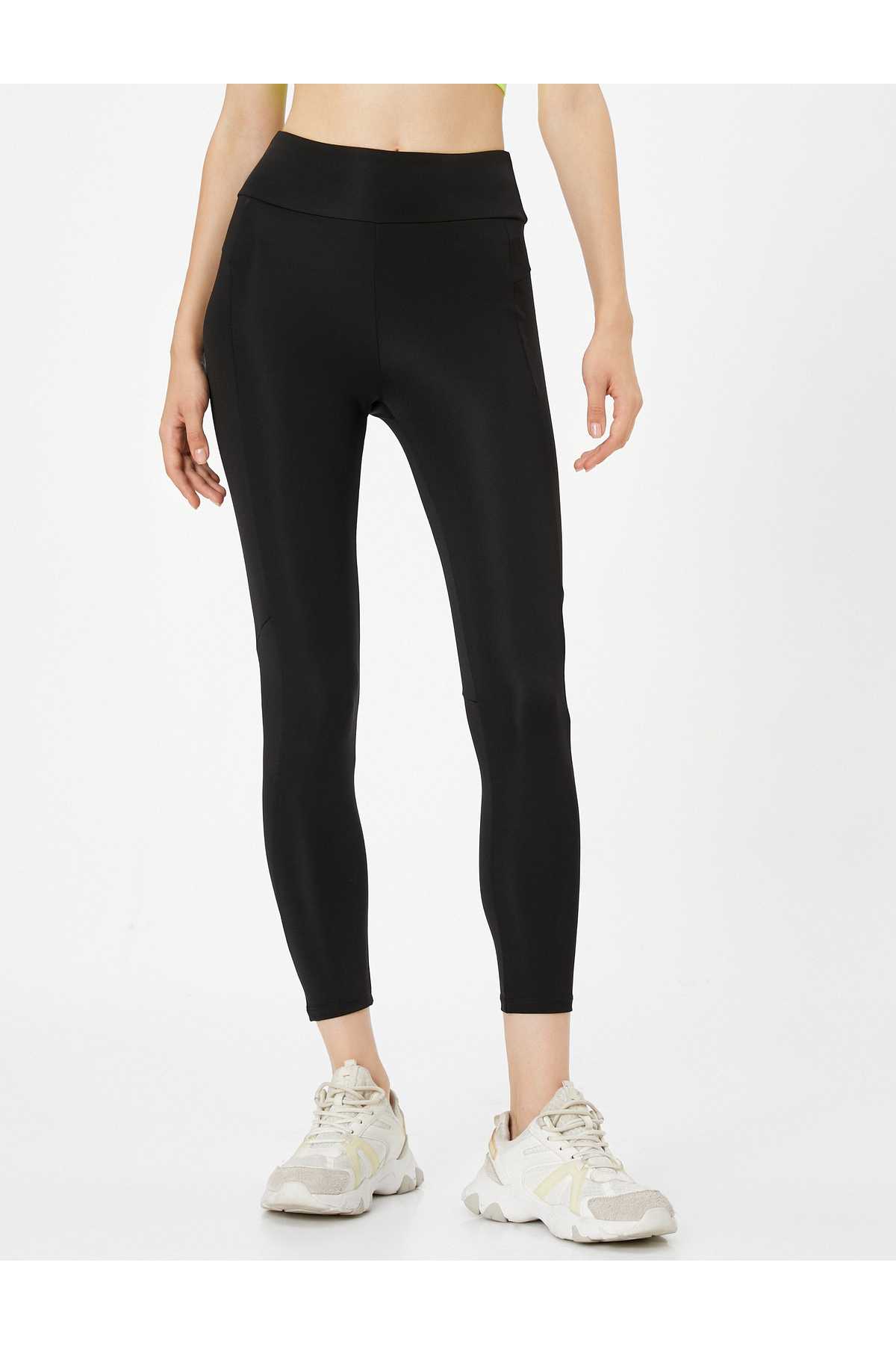 شلوار ساق بلند ورزشی پایه برش کمر بلند