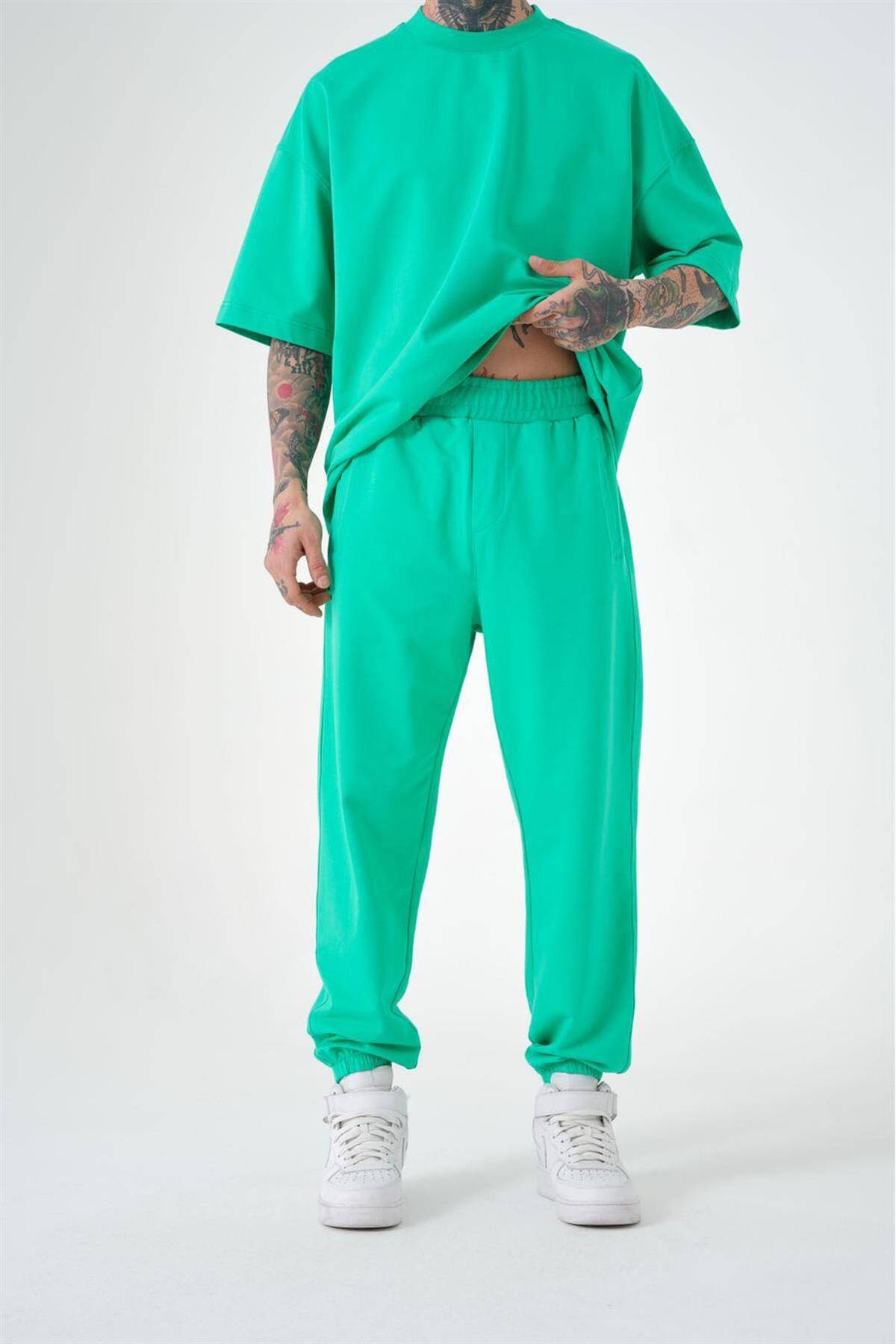 شلوار ورزشی ساده مردانه نارنجی جوگر