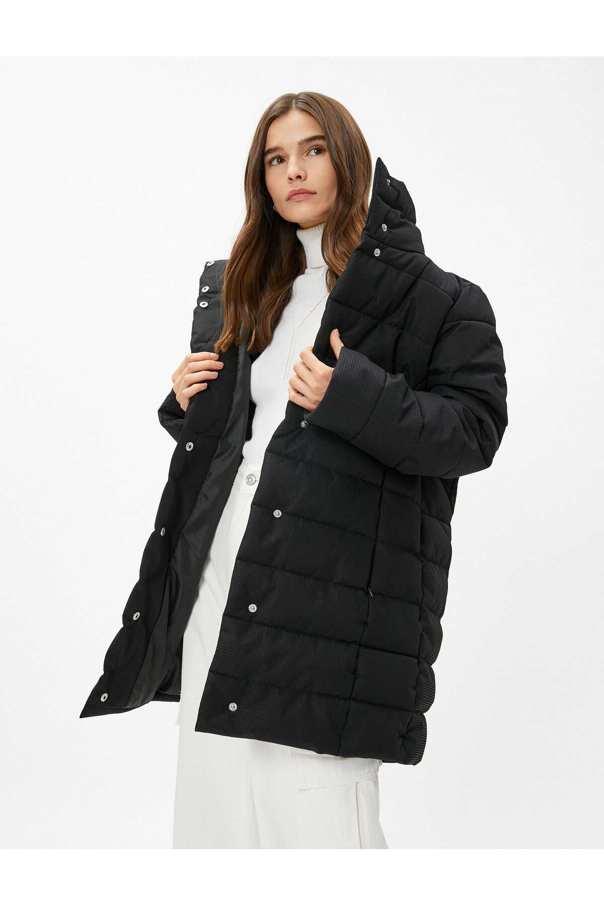 بست یقه پایه ژاکت پف دار Relax Fit