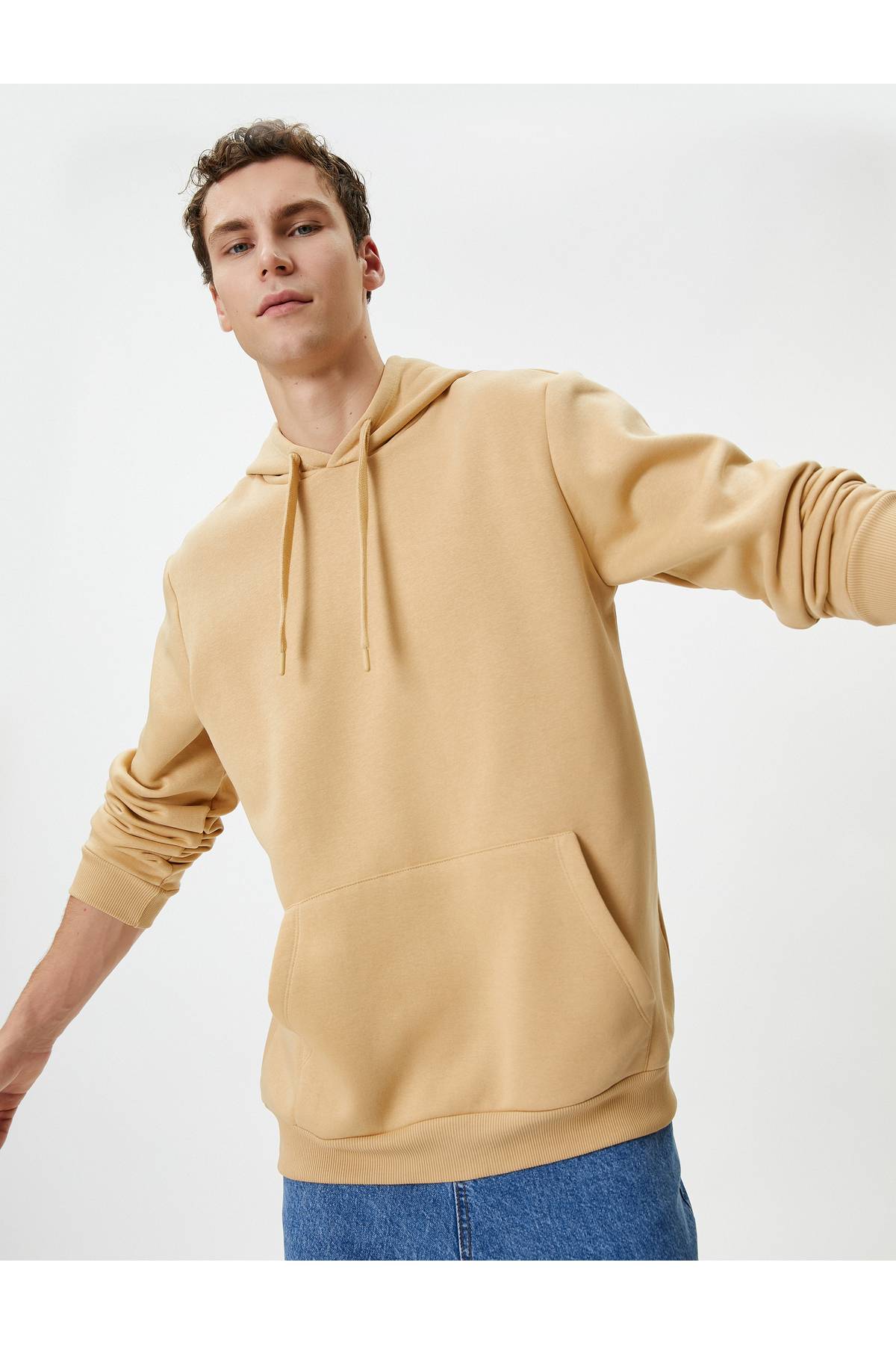 سویشرت کلاهدار جیبی کانگورو آستین بلند