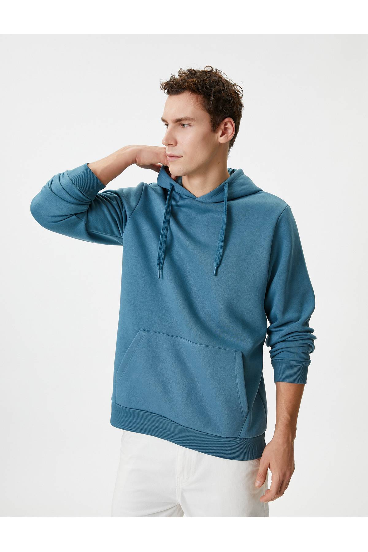 سویشرت کلاهدار جیبی کانگورو آستین بلند