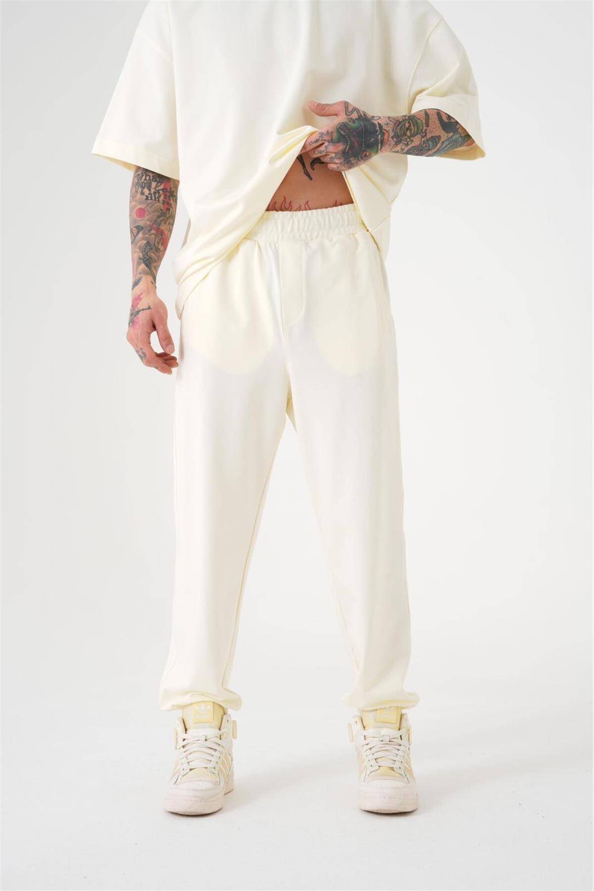 شلوار ورزشی ساده مردانه نارنجی جوگر