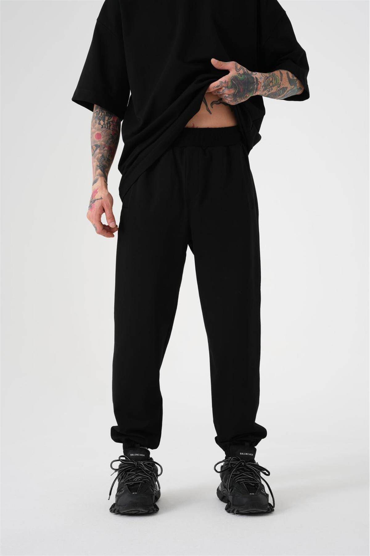 شلوار ورزشی ساده مردانه نارنجی جوگر