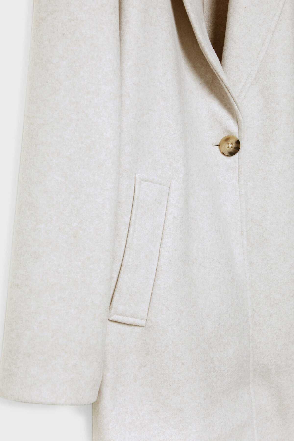 کت تک دکمه بافت نرم