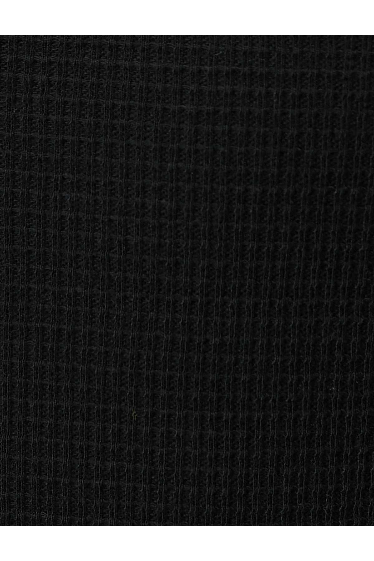 تیشرت پایه یقه گرد-آستین کوتاه نخی بافت دار