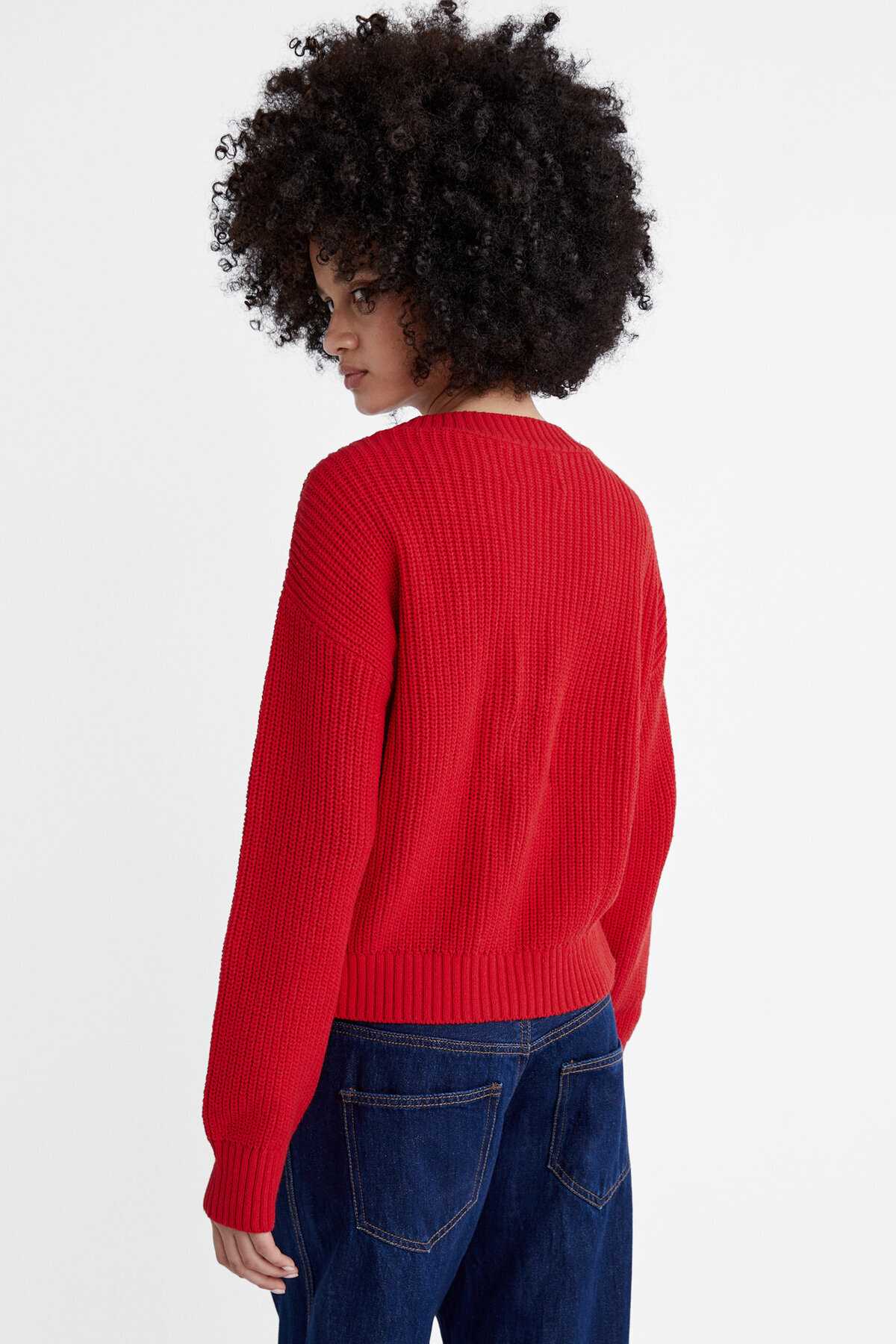 ژاکت بافتنی دکمه دار