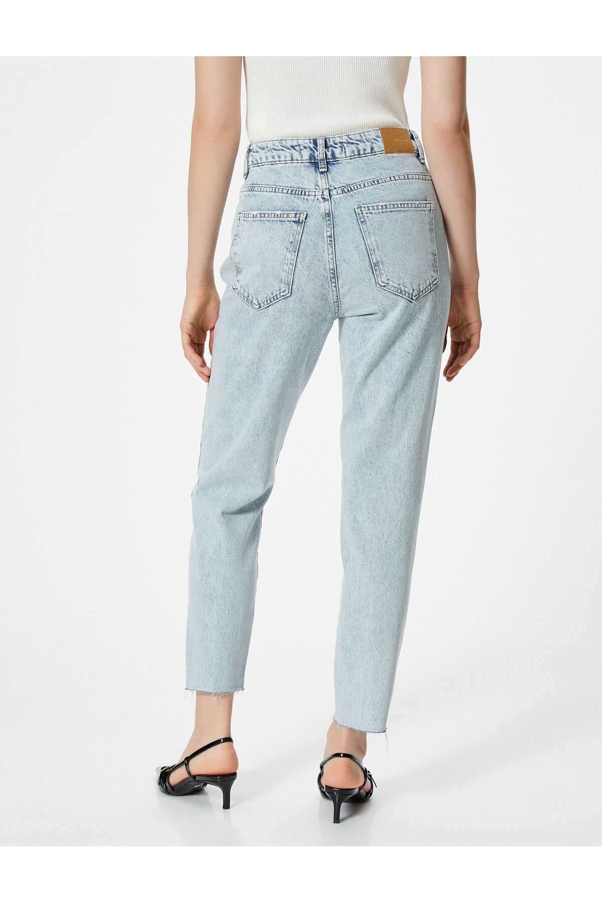 جین جین مامان فیت پنبه جیبی استاندارد - مامان جین