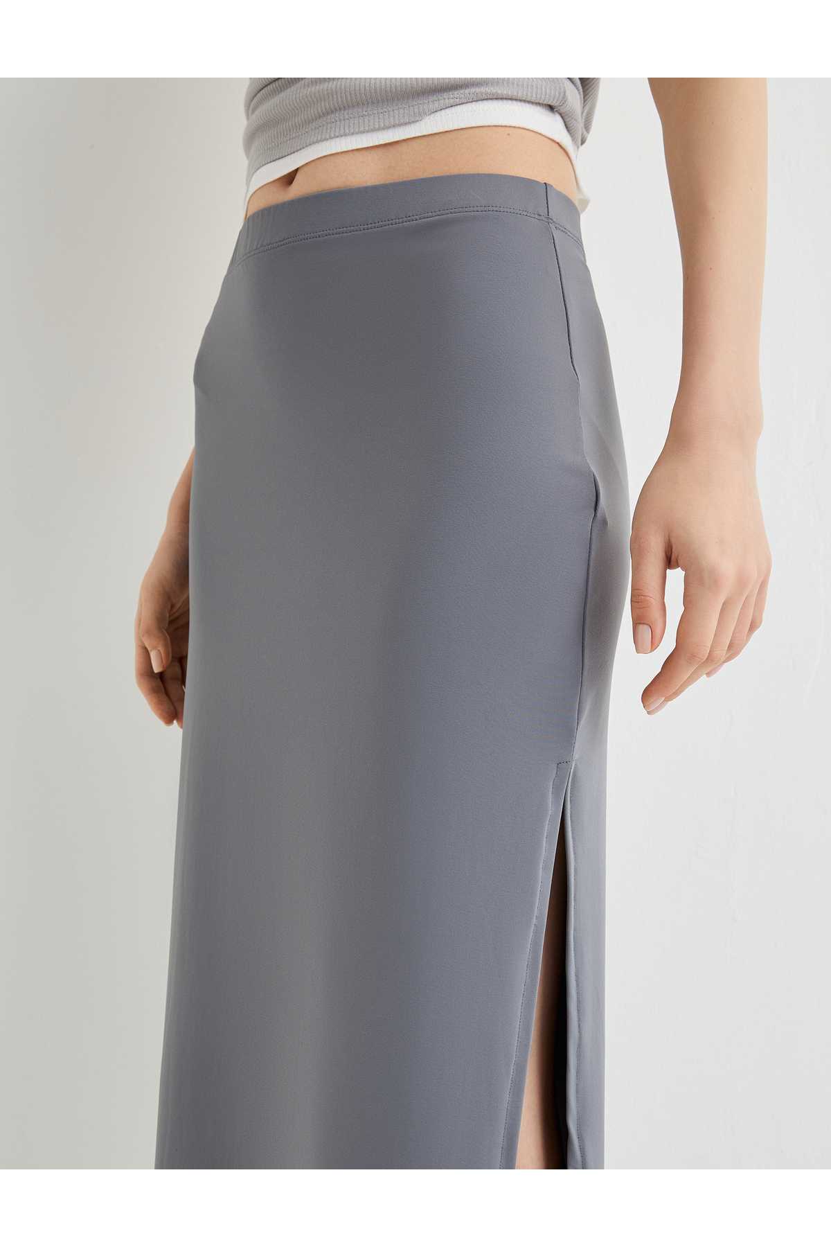 دامن مداد میدی با جزئیات کمر استاندارد