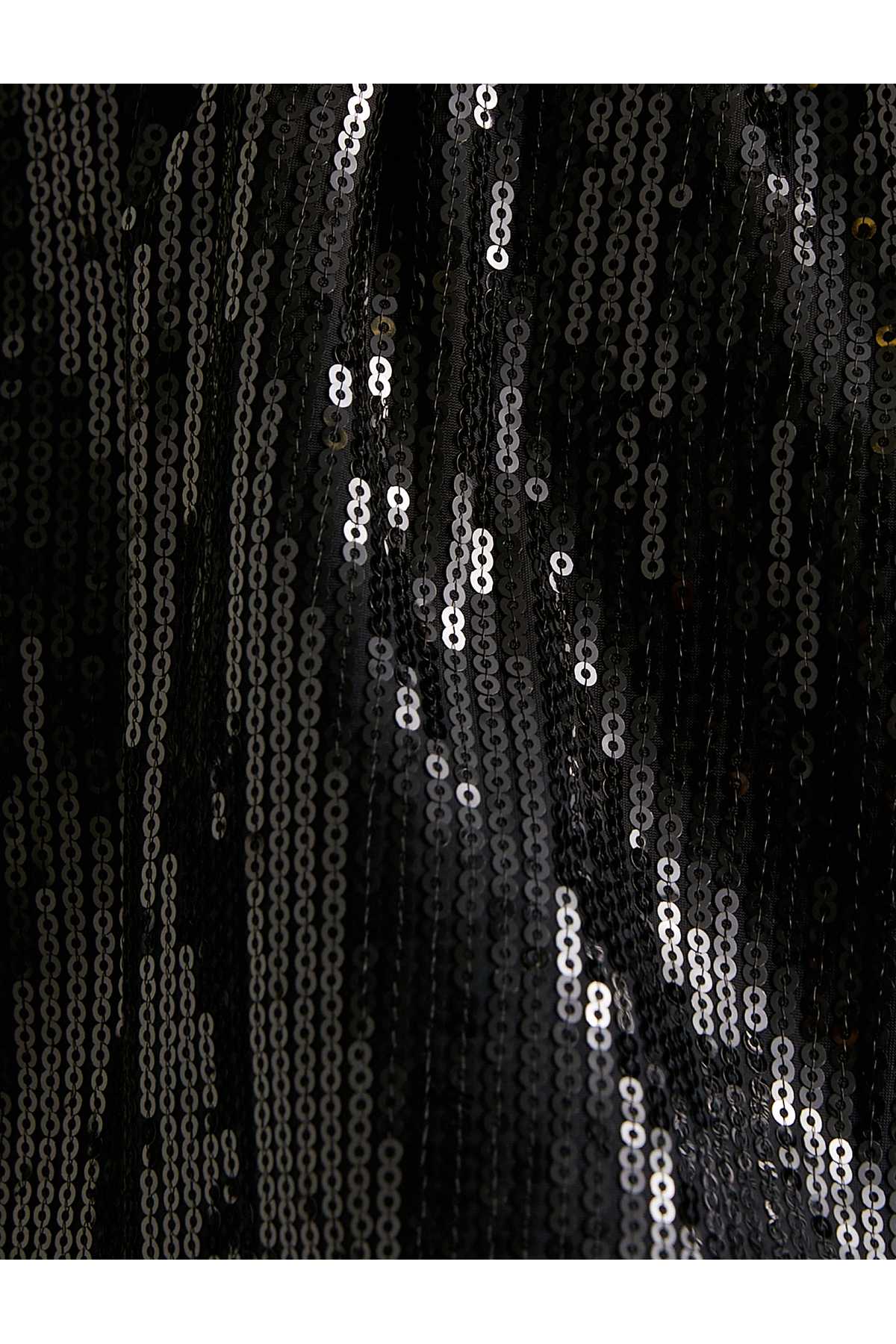 لباس شب پولک دار با قد کوتاه و باریک