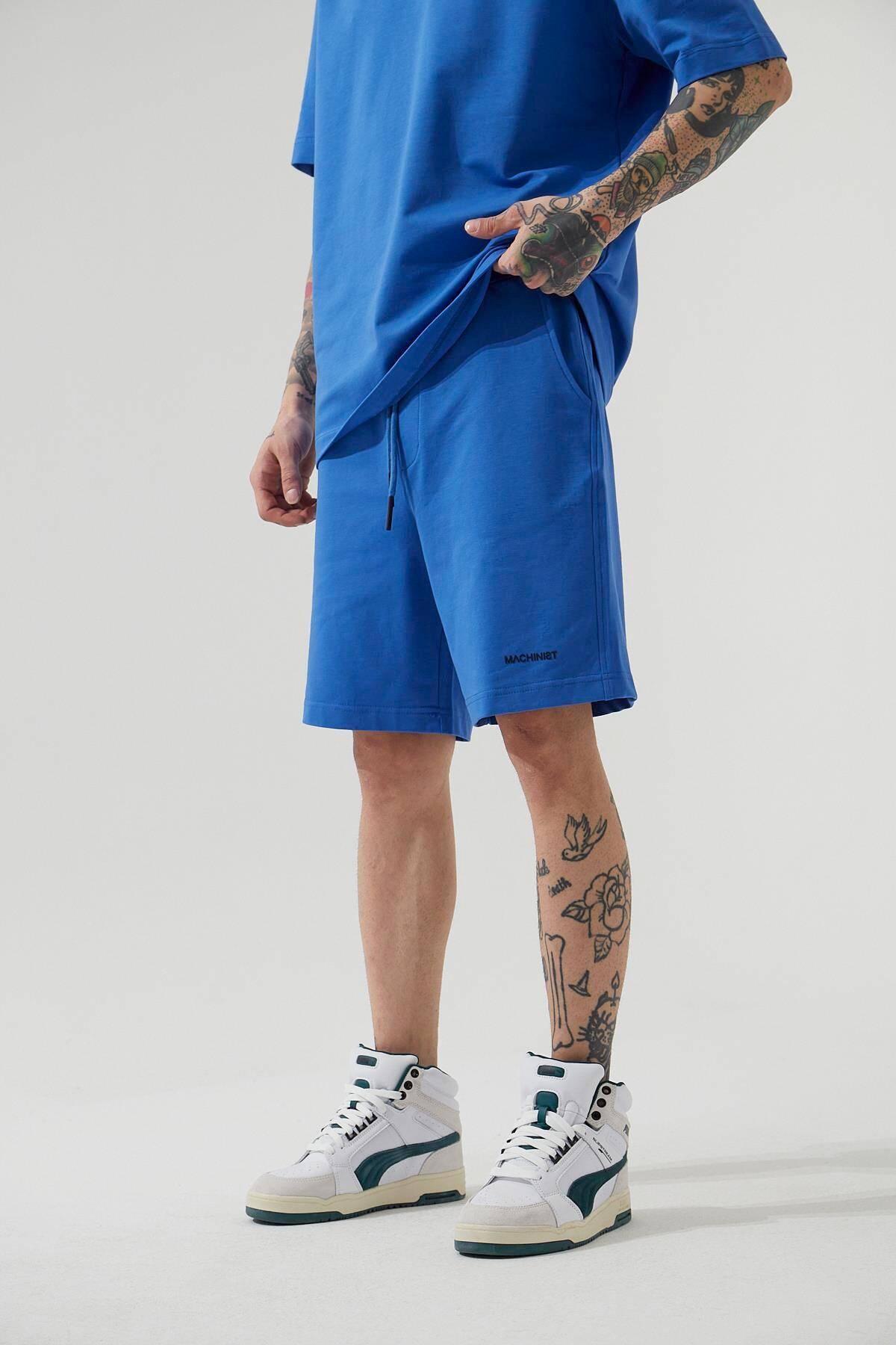 شلوارک ساده خاکستری مردانه