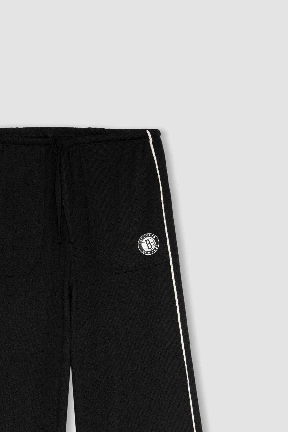 شلوار گرمکن دو جیب گشاد Nba Brooklyn Nets B9967ax24sm