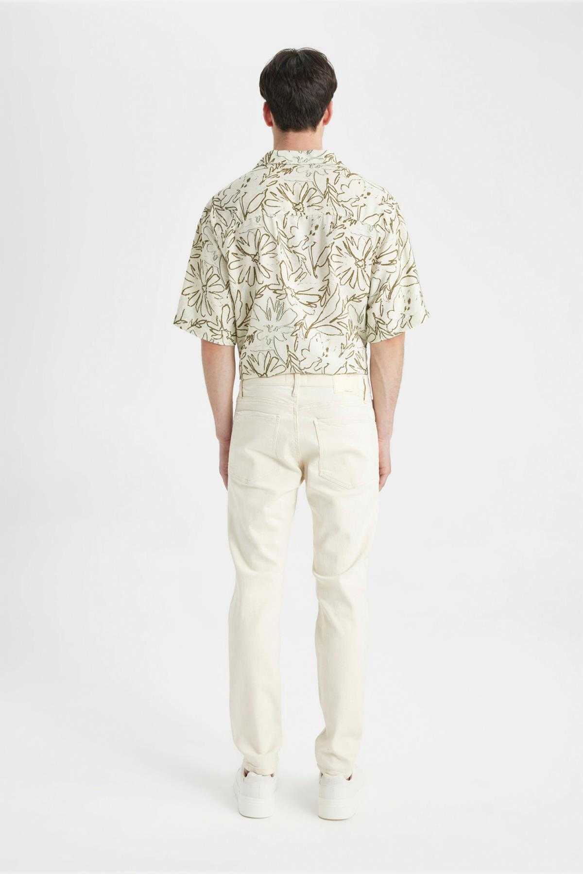 شلوار جین ساق مخروطی باریک و باریک و باریک