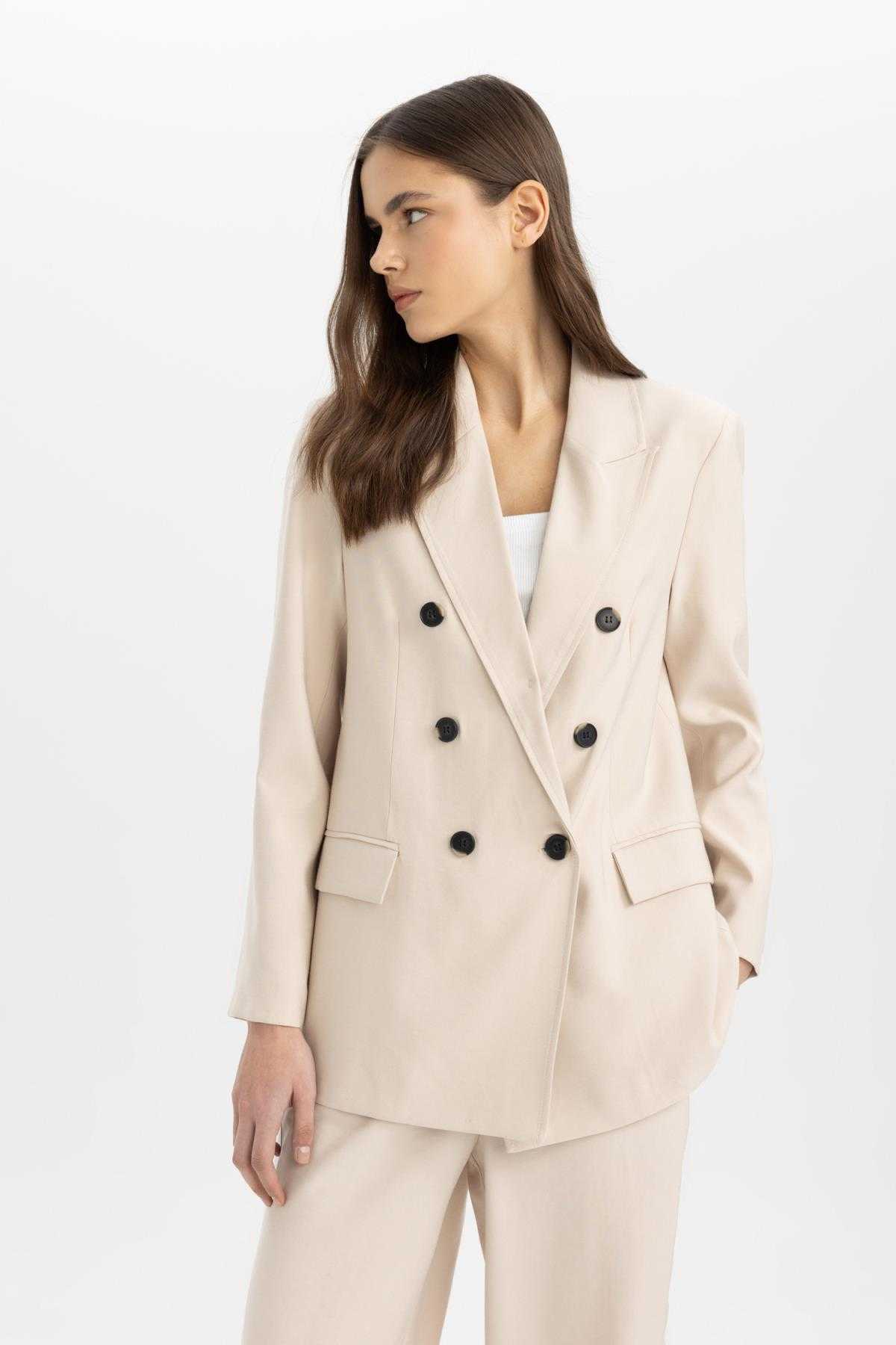 کاپشن یقه ای برگردان سایز بزرگ