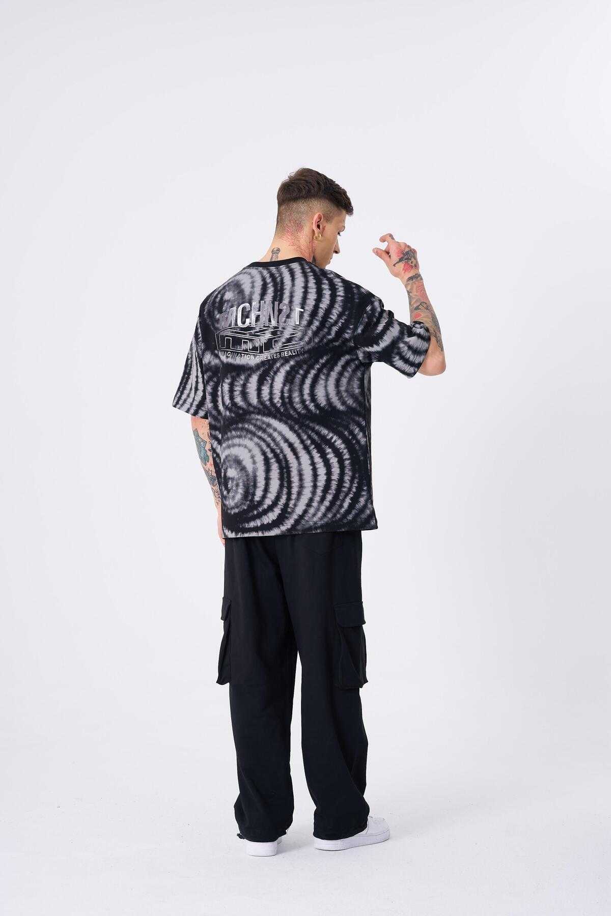 تیشرت سبز بنزینی چاپ تخیل مردانه