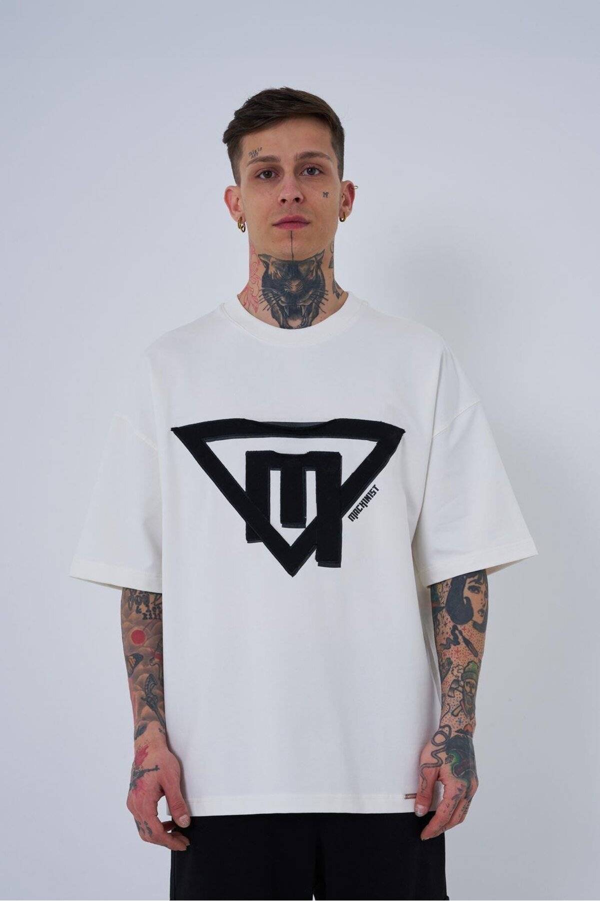 تیشرت مردانه سه گانه قهوه ای چاپ شده