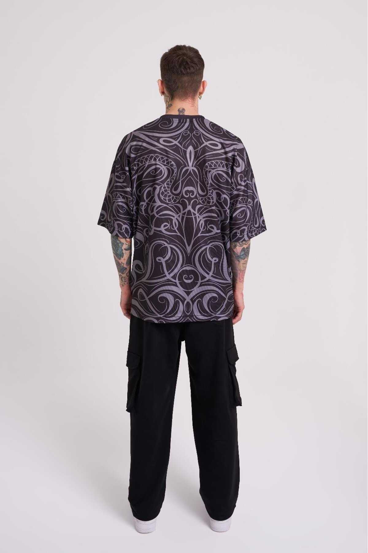 تیشرت مردانه مشکی چاپ شورش