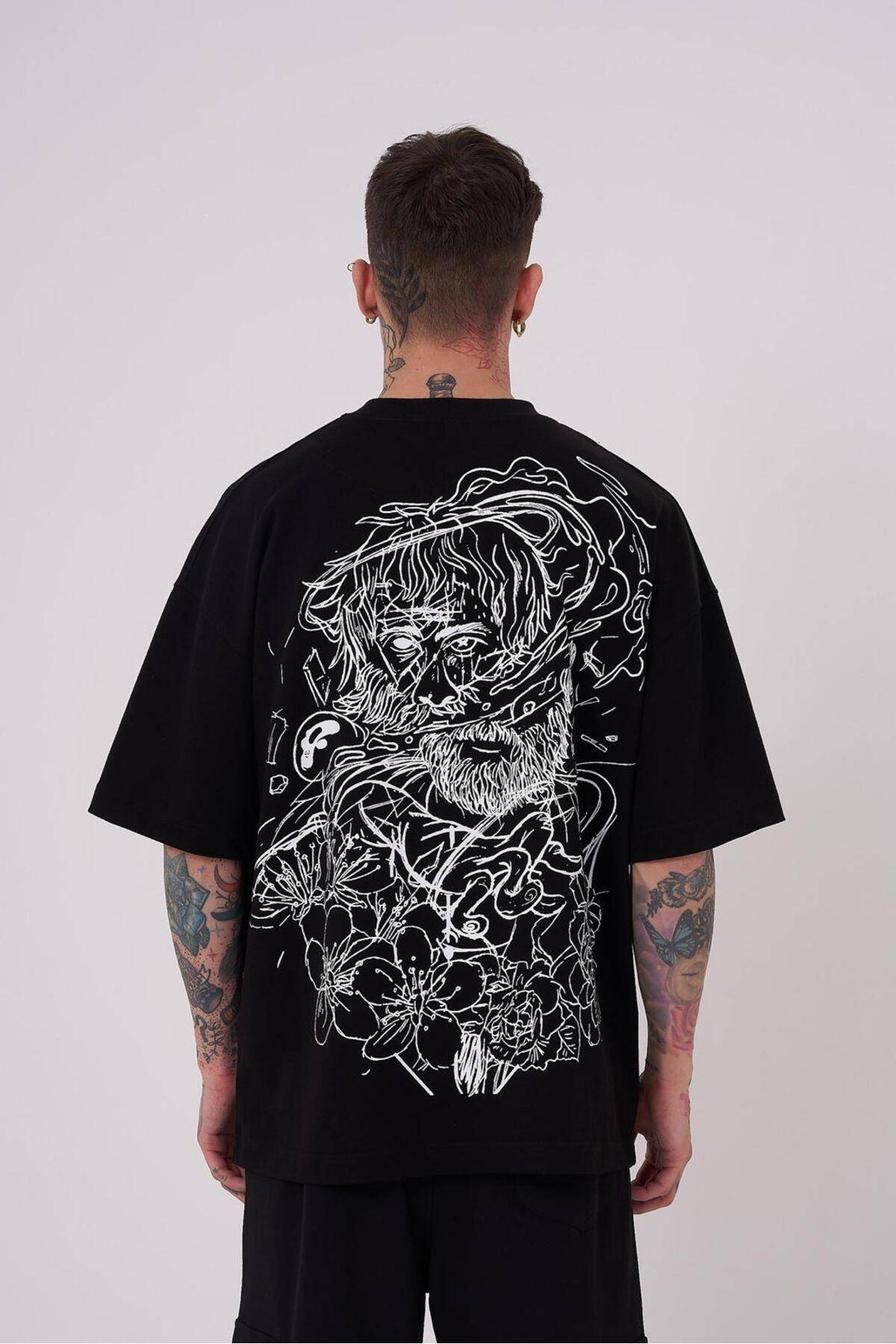 تیشرت مردانه اریستوتالس با چاپ بالا و سایز اکرو