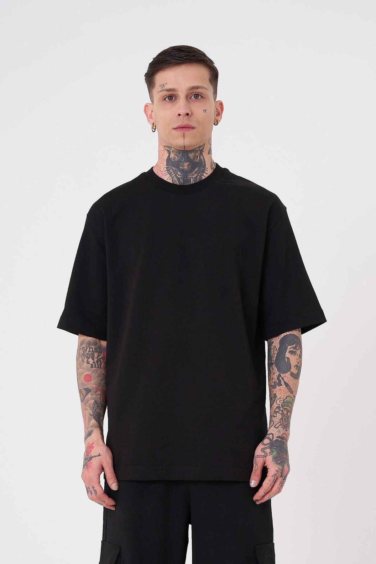 تیشرت مردانه بدون نام پایه ریلکس اکرو