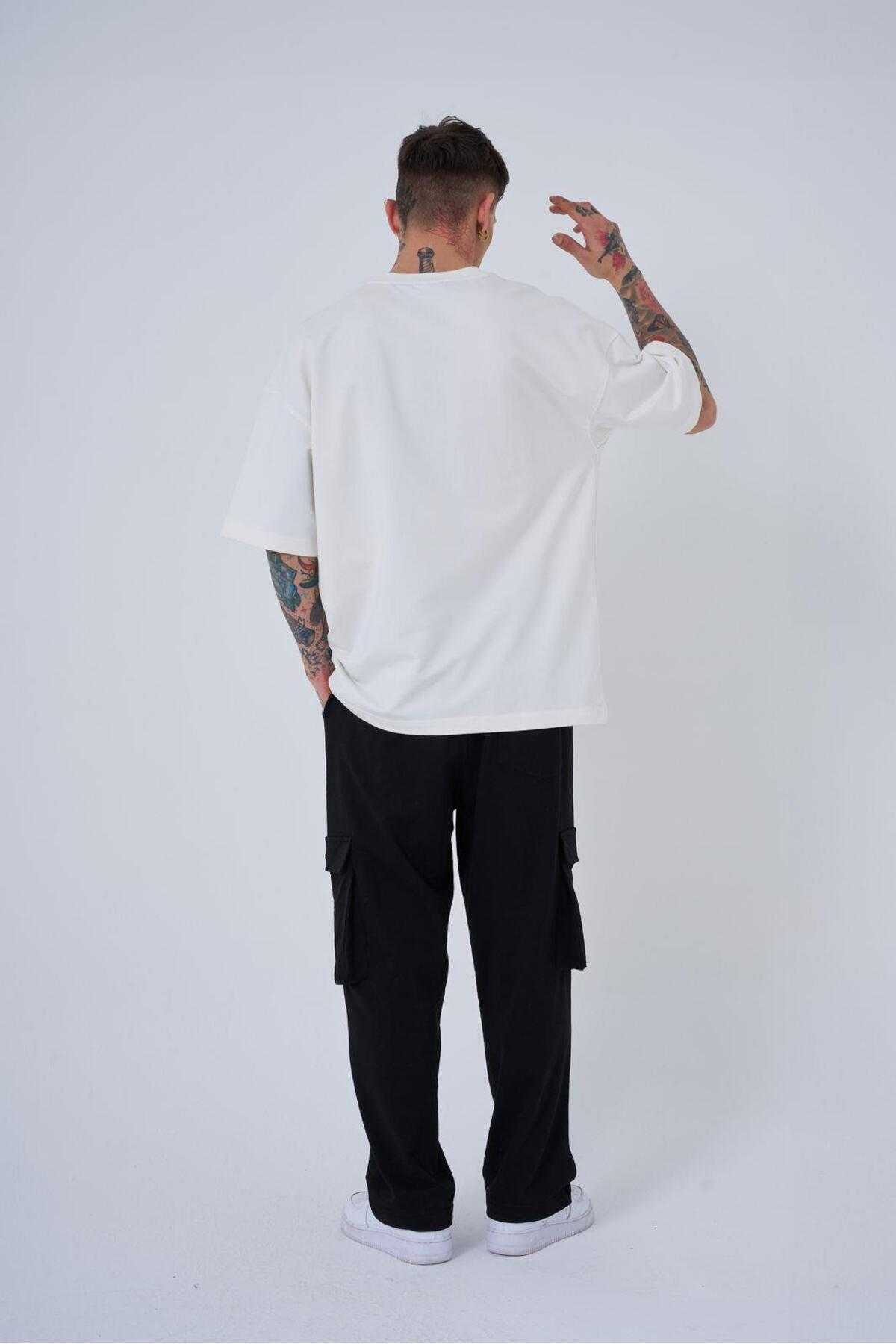 تیشرت مردانه سه گانه قهوه ای چاپ شده