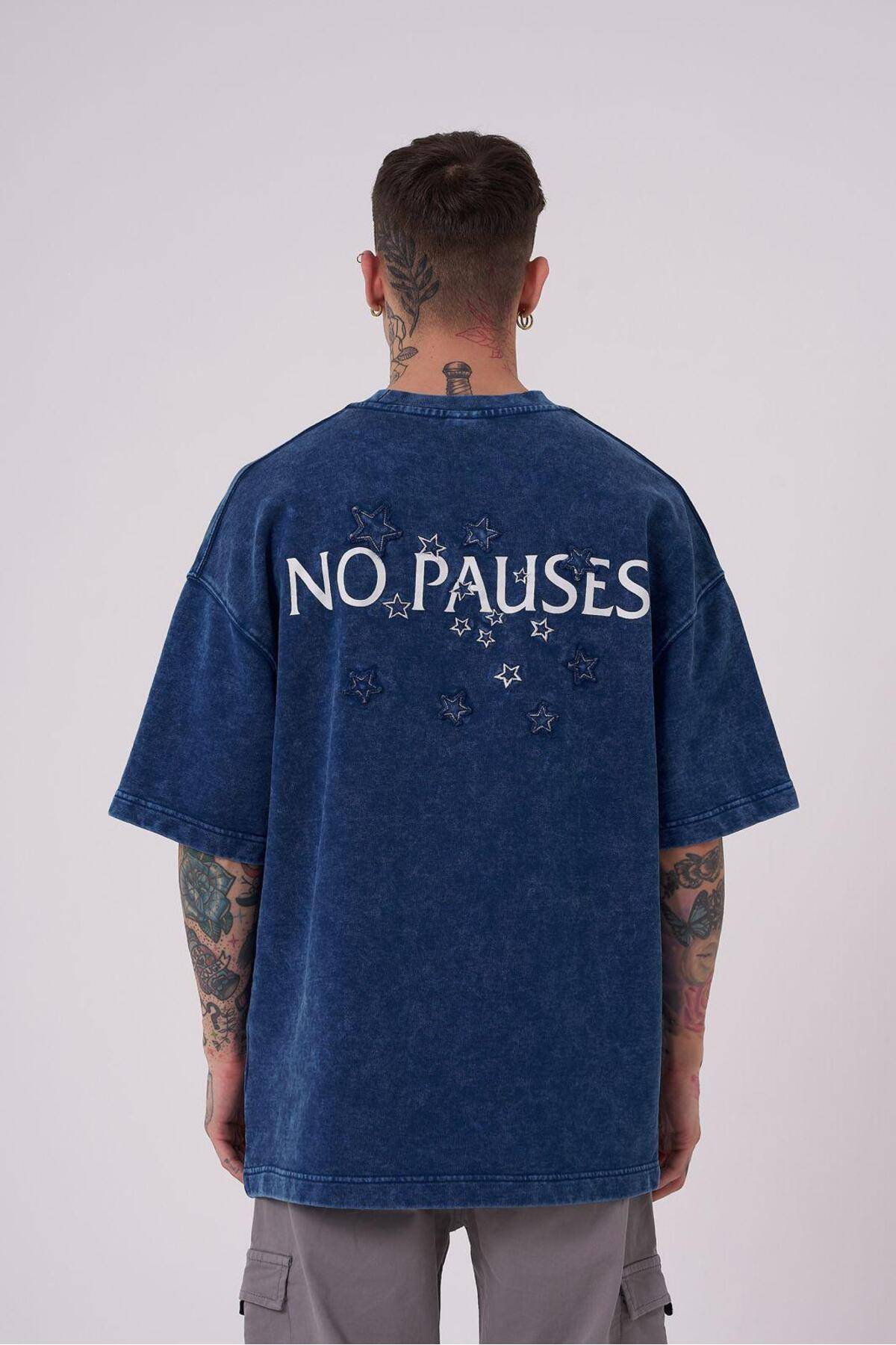 تیشرت مردانه بدون پووز چاپ شده با سایز بزرگ GHOST SPOTTED