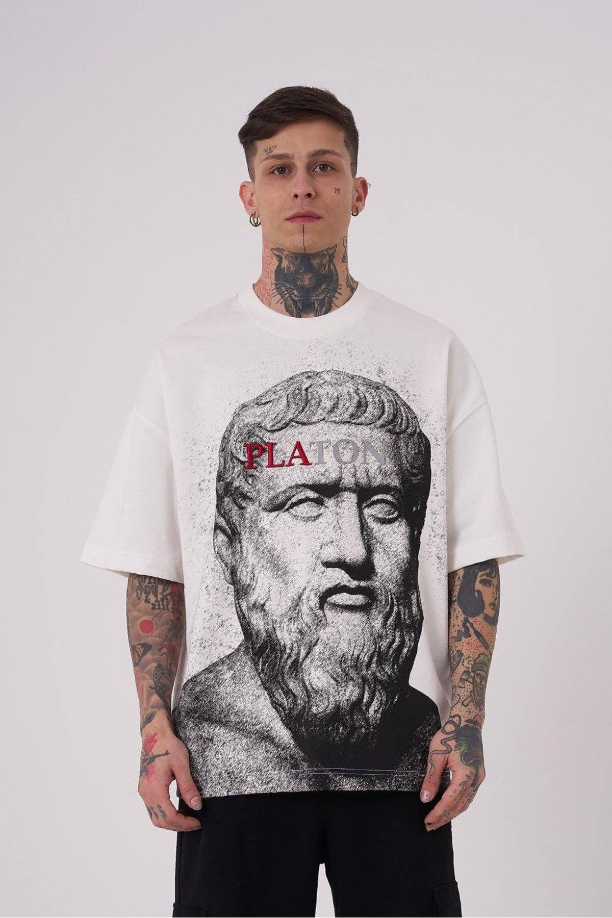 تیشرت مردانه درجه یک Plato سایز قهوه ای