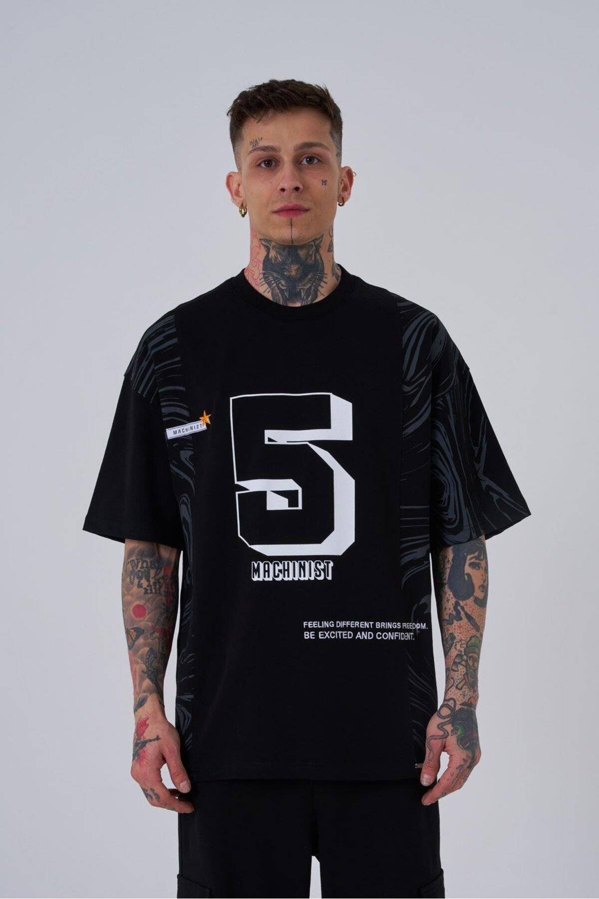 تیشرت مردانه اکرو سایز چاپ شده شماره 5