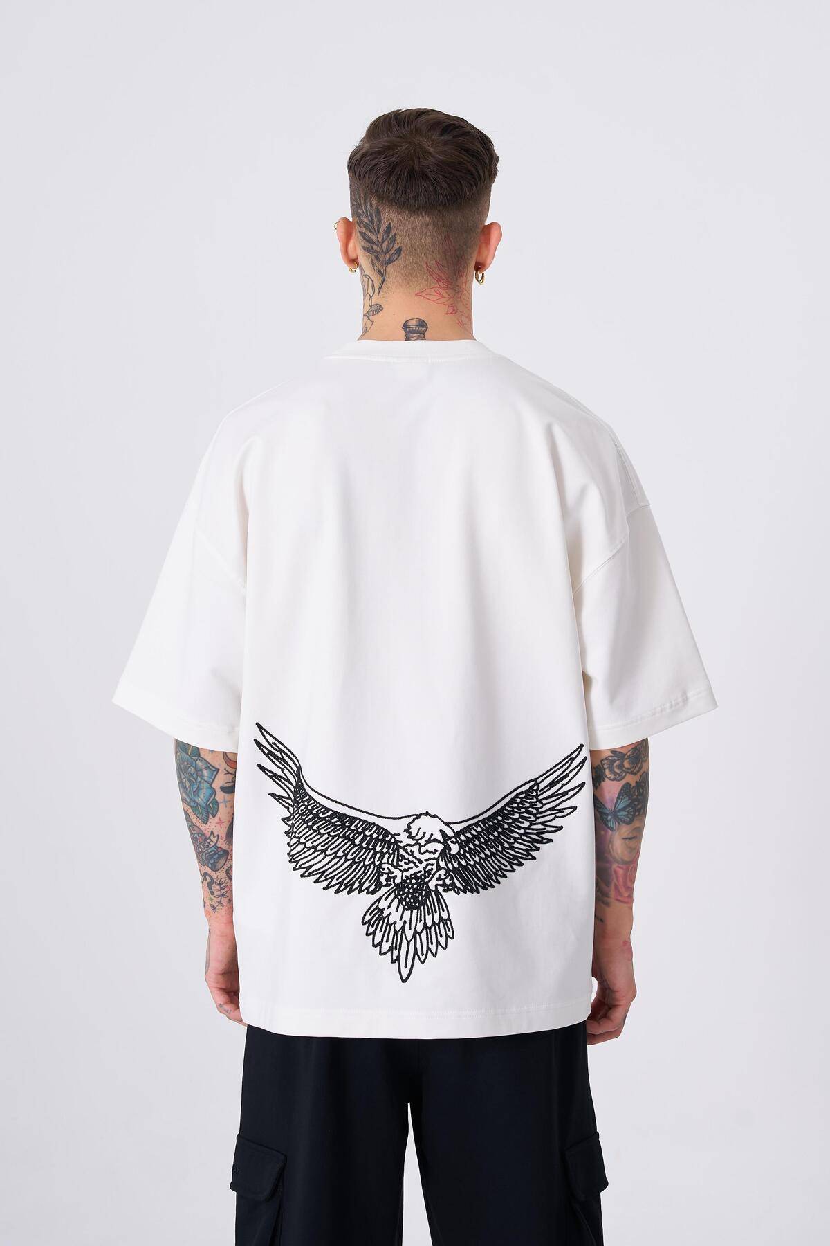 تیشرت مردانه اکرو چاپ شده عقاب