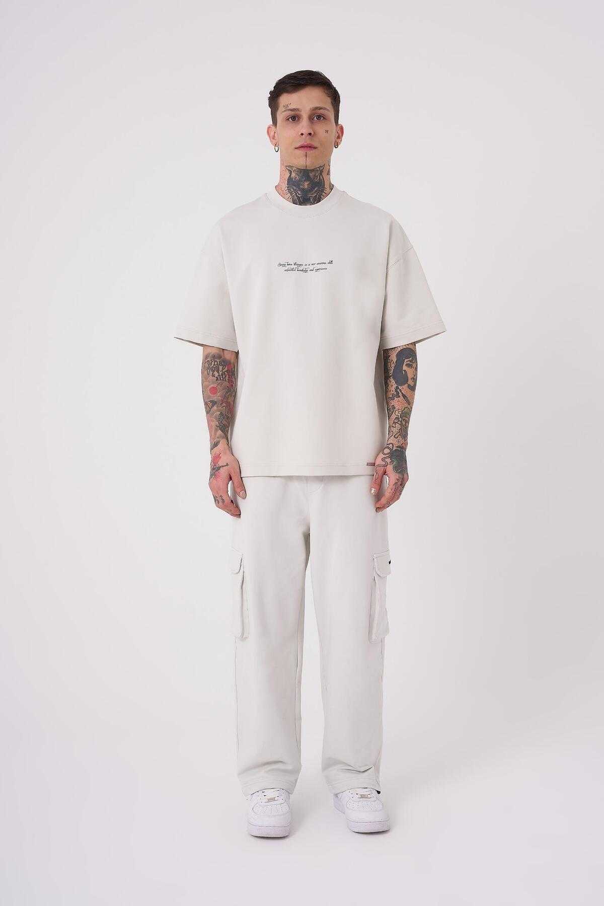 تیشرت اکرو سایز اُورسایز چاپ مار مردانه