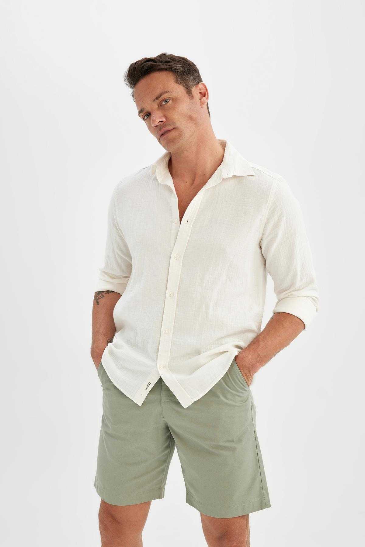 گاباردین برمودای معمولی فیت