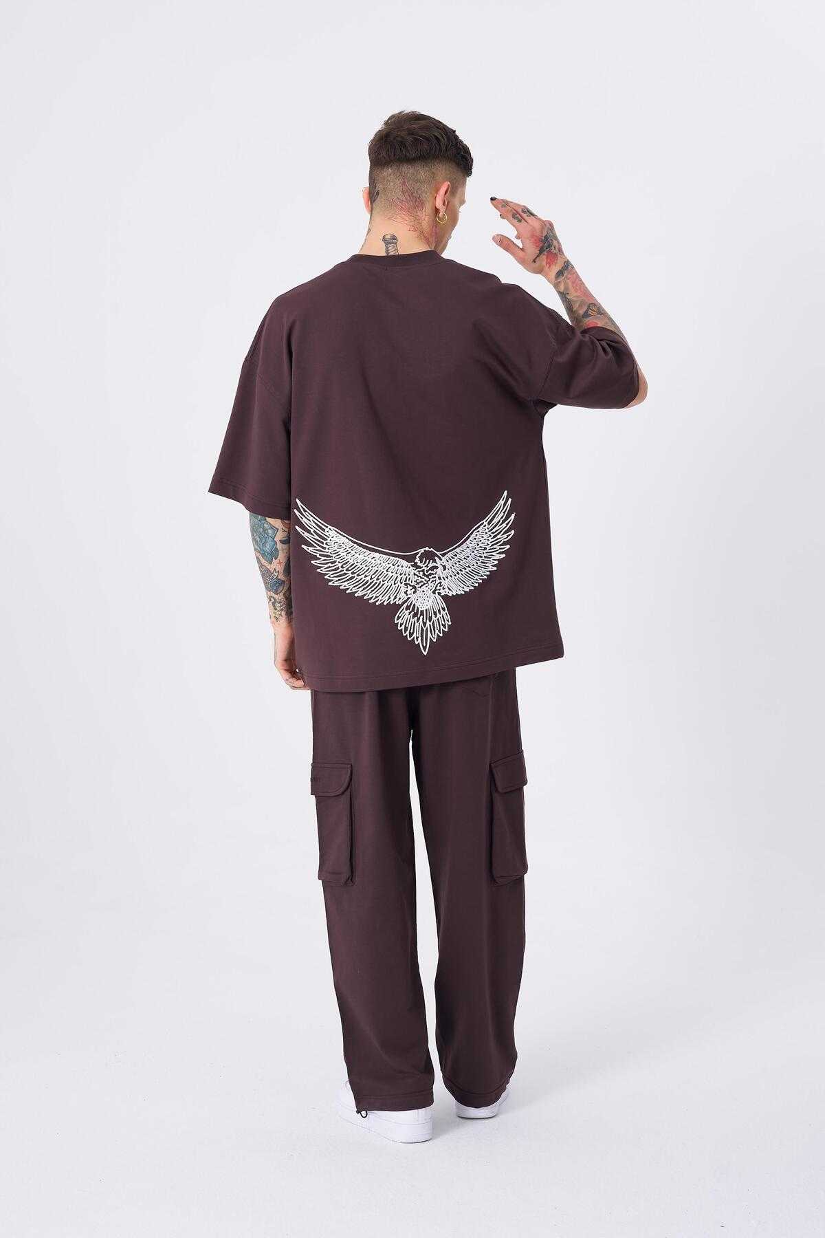 تیشرت مردانه اکرو چاپ شده عقاب