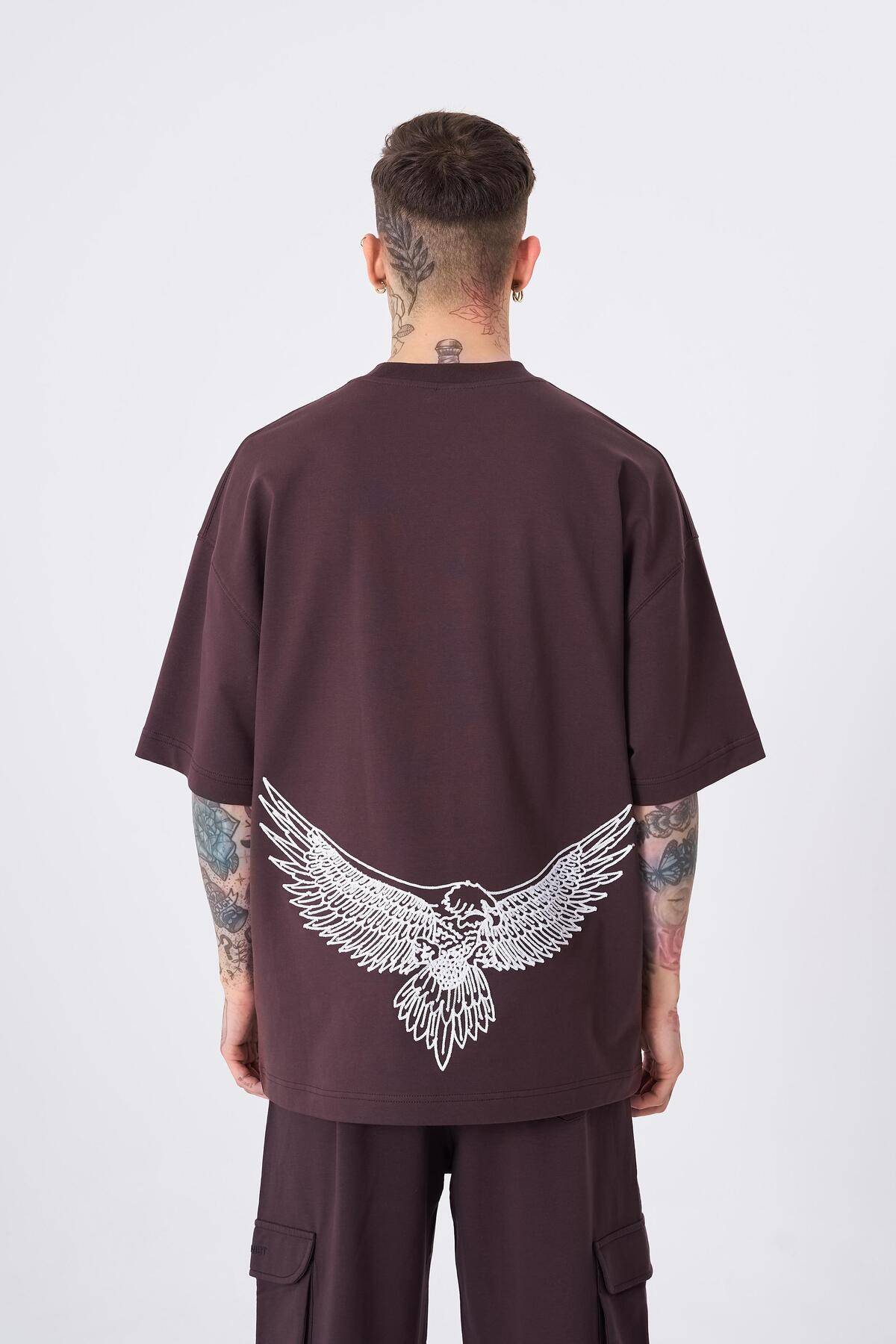 تیشرت مردانه اکرو چاپ شده عقاب