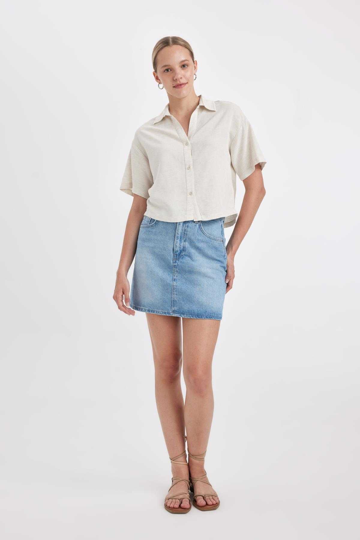 پیراهن آستین کوتاه با سایز بزرگ