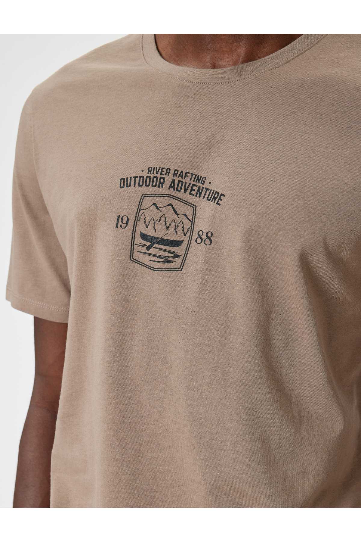 شعار تیشرت آستین کوتاه یقه خدمه نخی