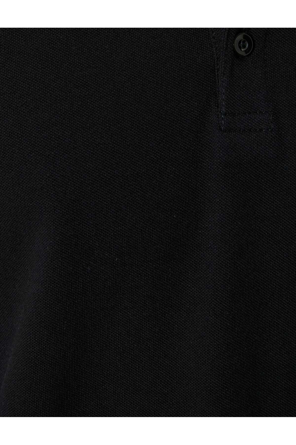 تیشرت پولو با آستین کوتاه با جزئیات نخی