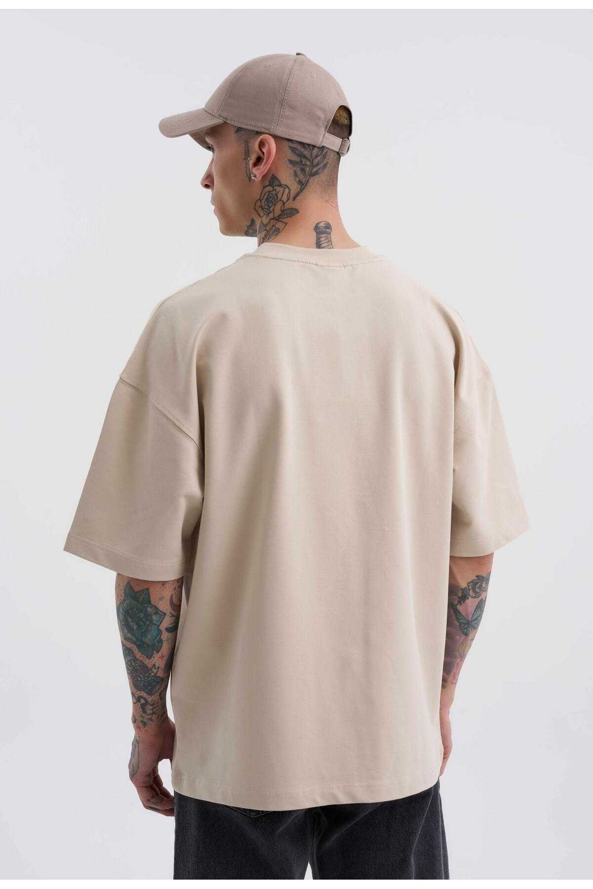 تیشرت مردانه بنفش با چاپ جرثقیل پرنده