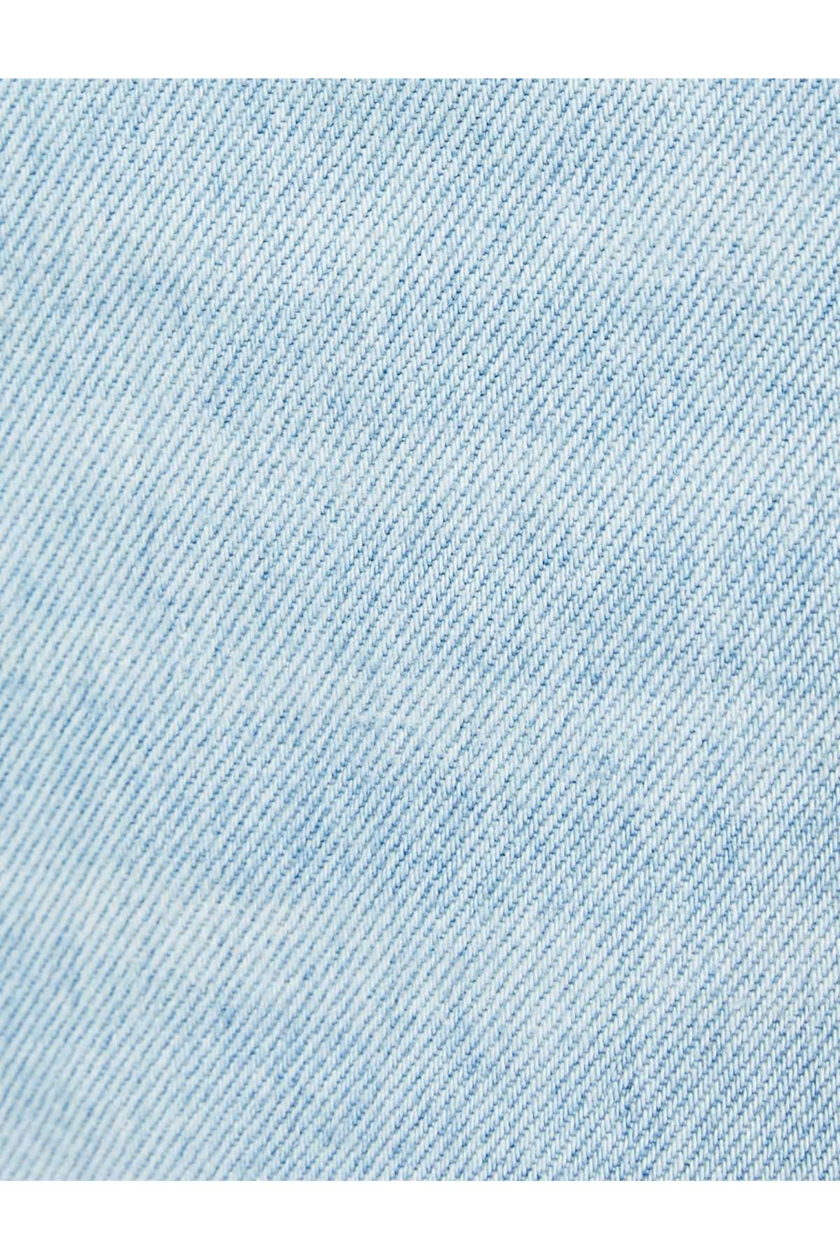 شلوار جین گشاد پاره شده با دکمه های کمری استاندارد - Bianca Wide Leg Jean