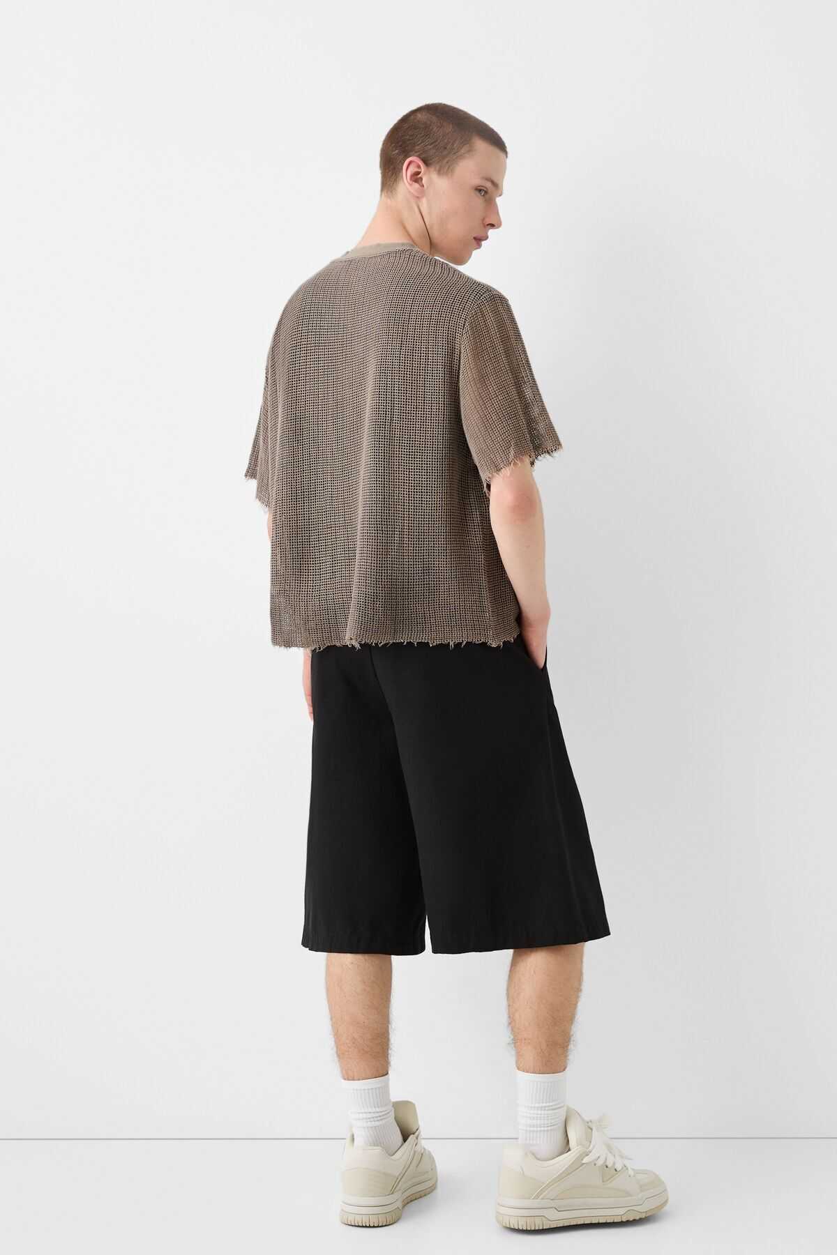 تیشرت توری آستین کوتاه