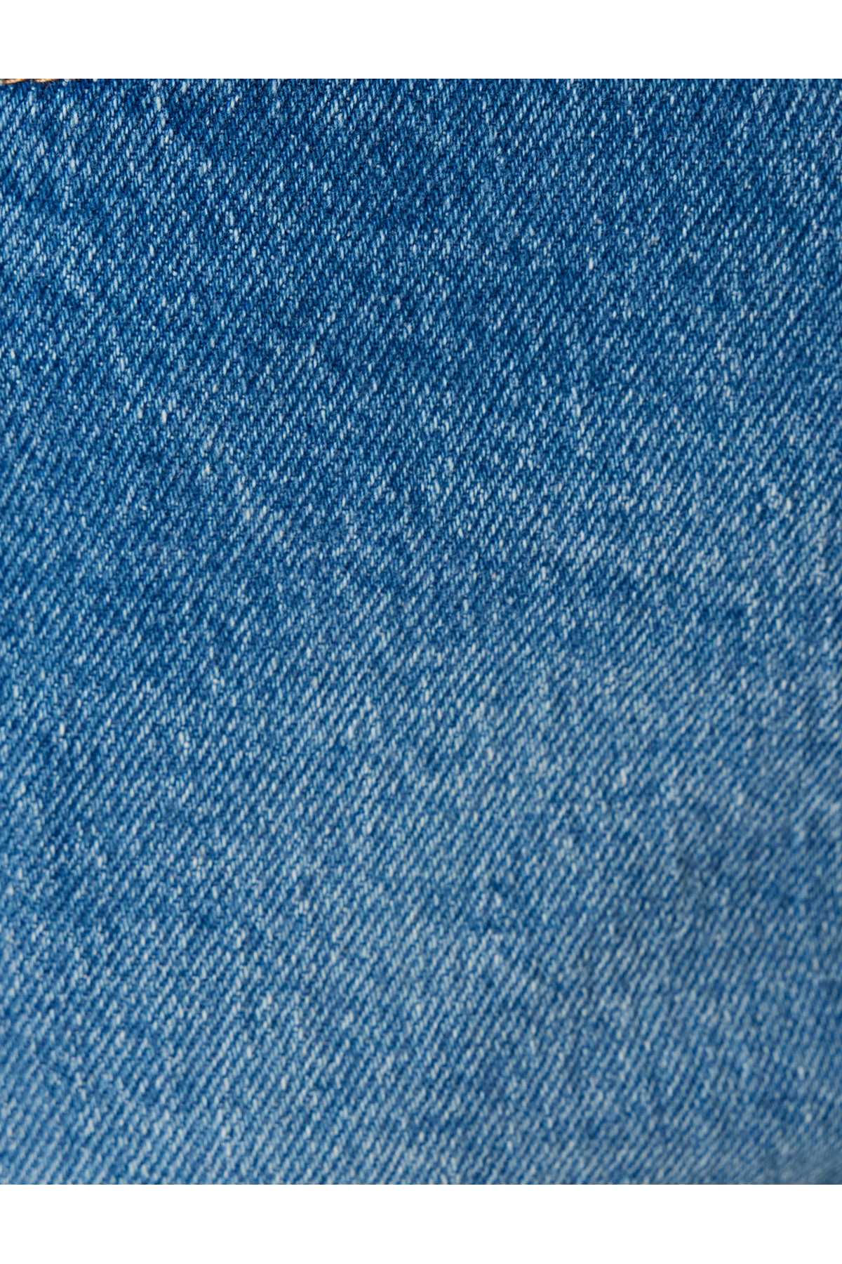 شلوار جین کمر بلند باریک و راست پا نخی - ایو اسلیم جین