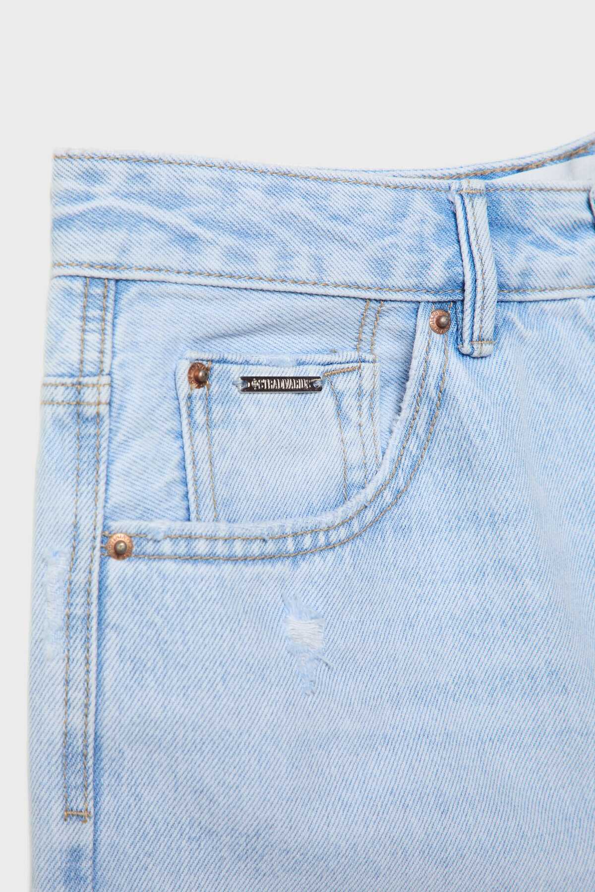 شورت جین بلند زنانه اکرو