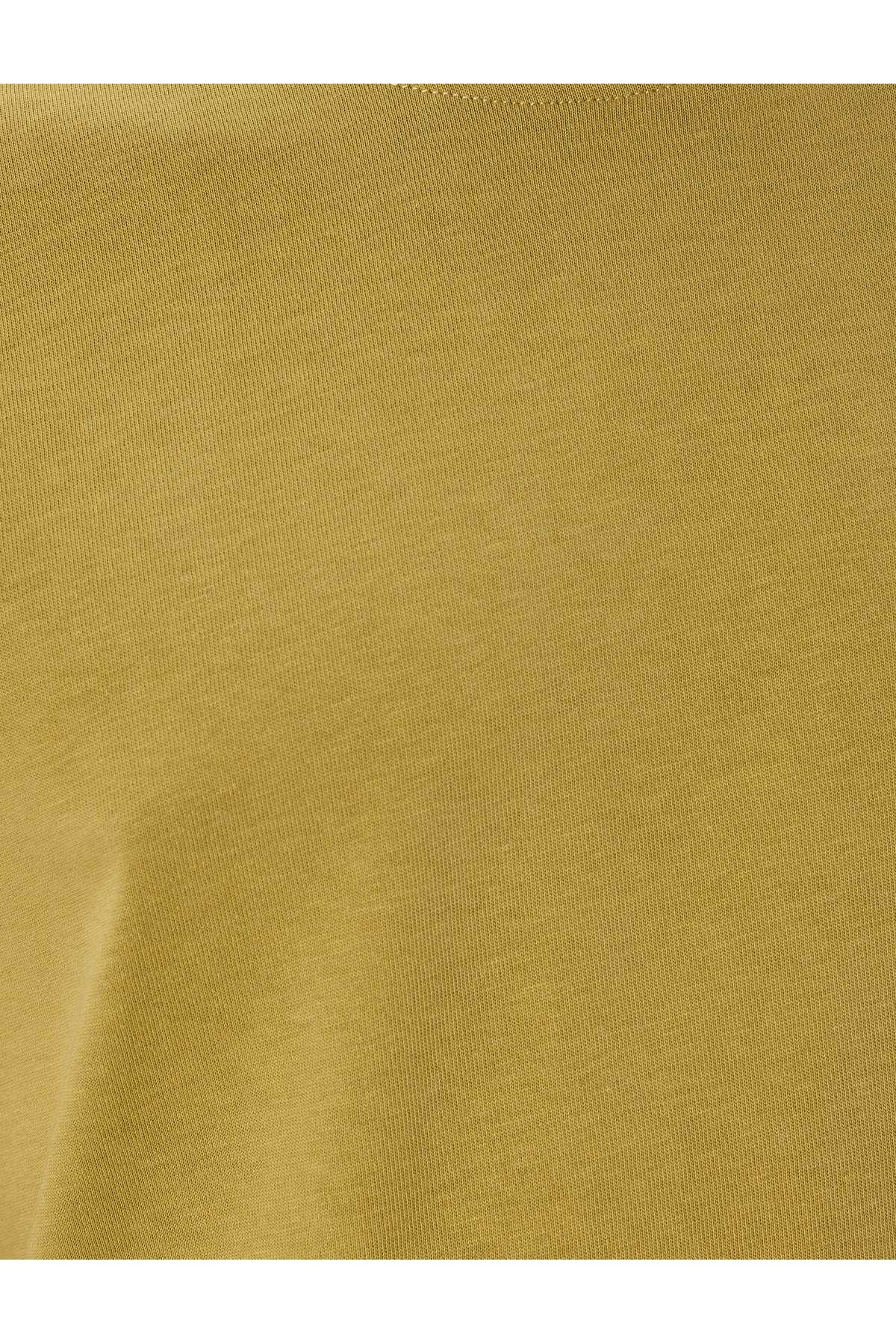 تیشرت پایه یقه خدمه آستین کوتاه نخی