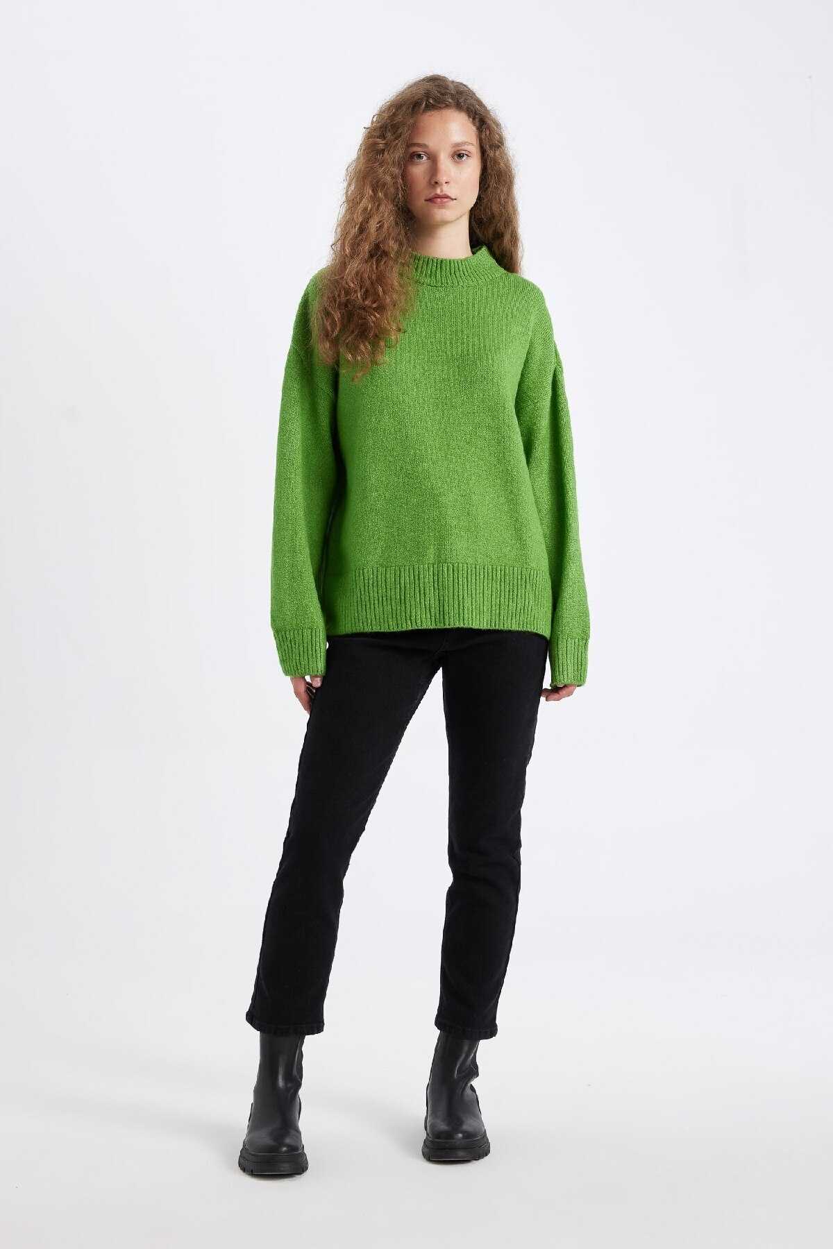 ژاکت بافتنی نیم تنه فیت