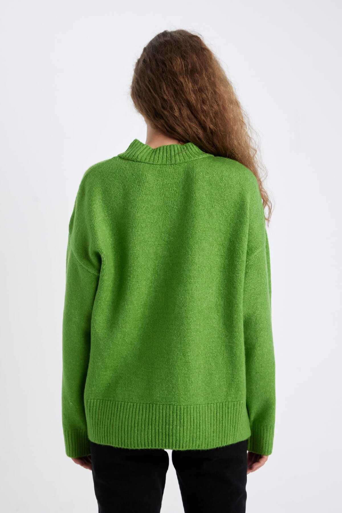 ژاکت بافتنی نیم تنه فیت