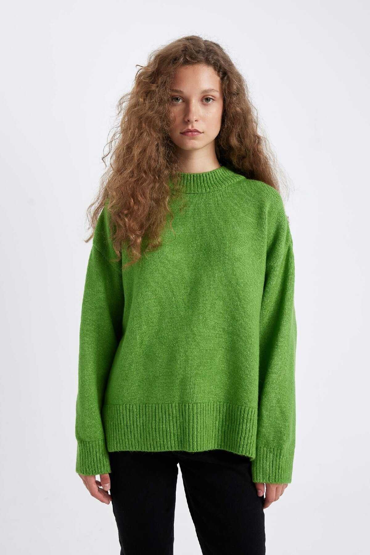 ژاکت بافتنی نیم تنه فیت