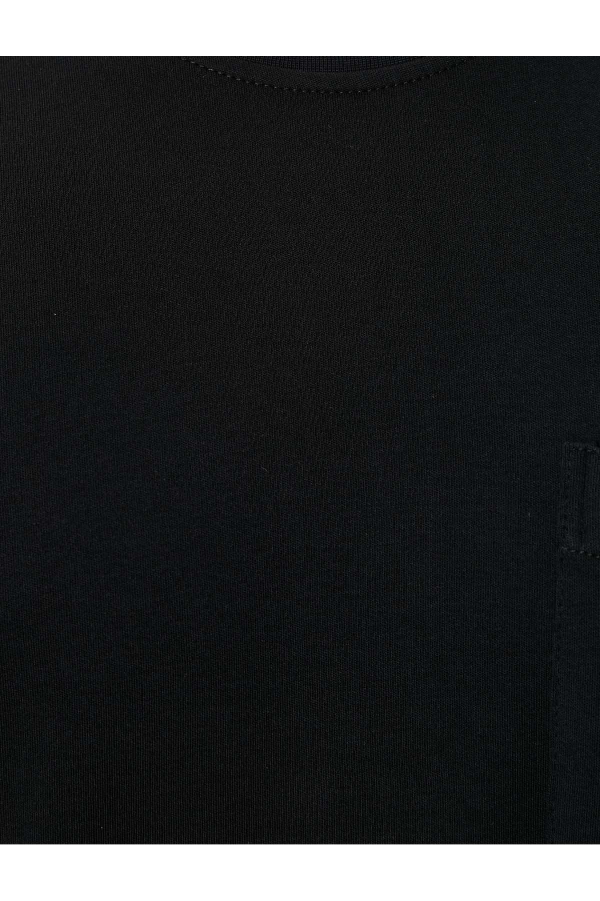 پایه تیشرت جیبی با یقه خدمه آستین کوتاه نخی