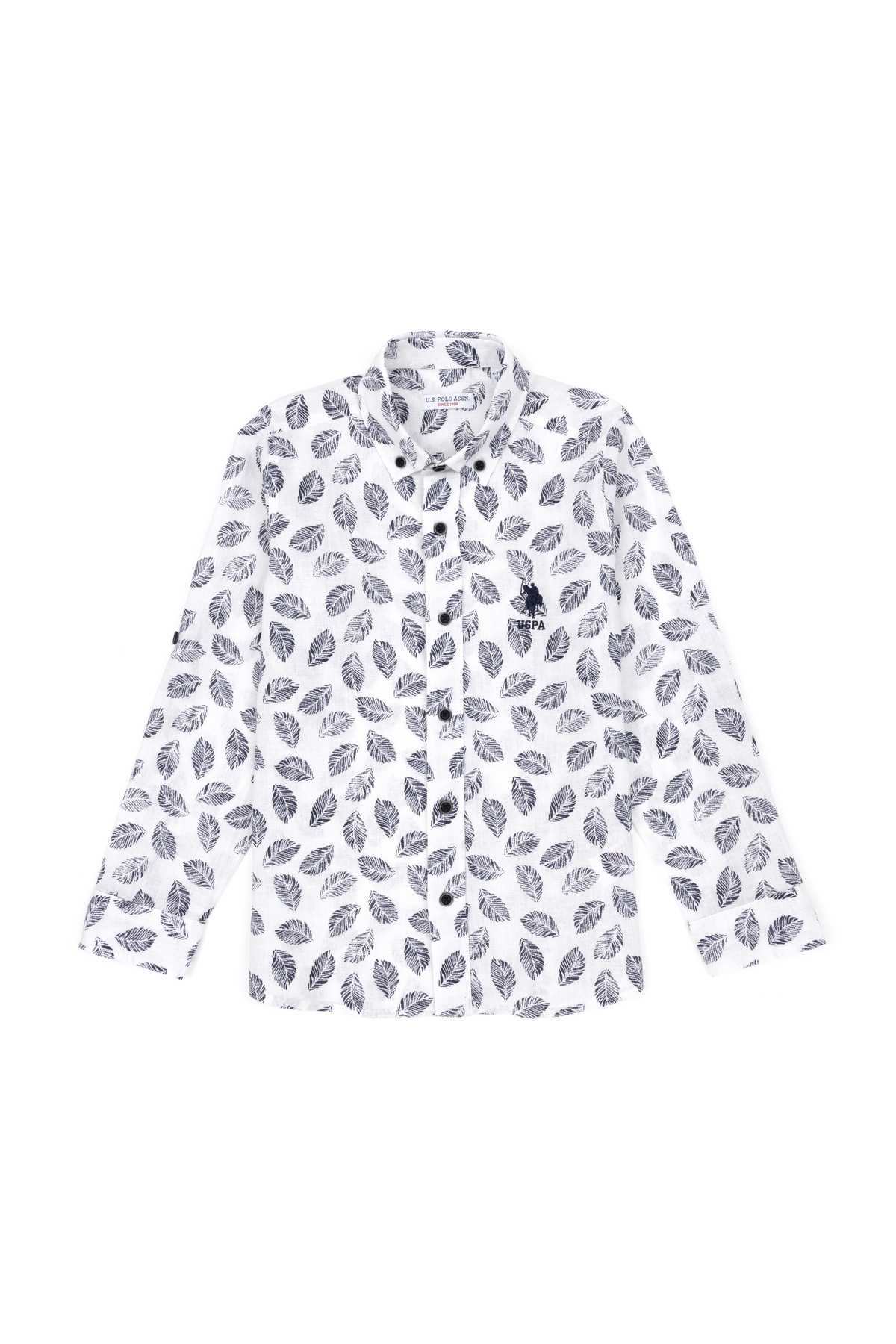 پیراهن آستین بلند پسرانه آبی سرمه ای 50283890-VR033