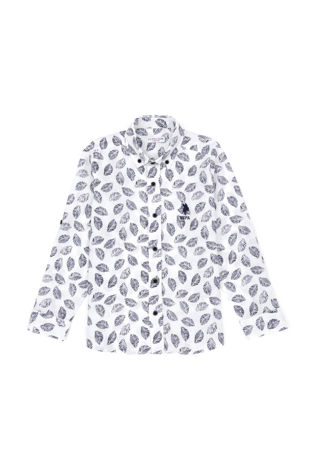 پیراهن آستین بلند پسرانه آبی سرمه ای 50283890-VR033