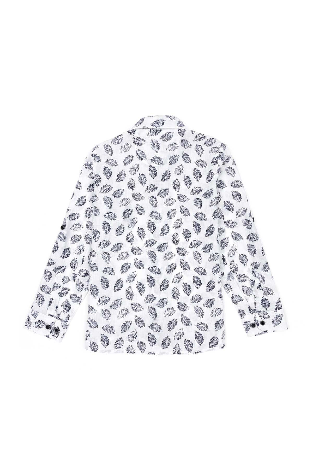 پیراهن آستین بلند پسرانه آبی سرمه ای 50283890-VR033