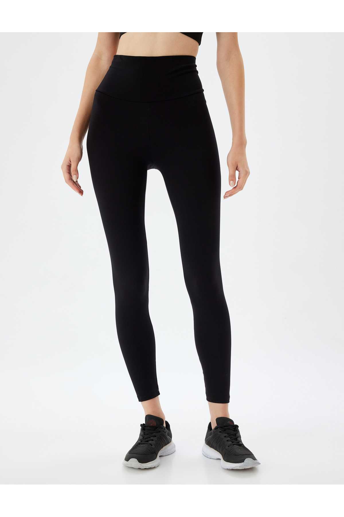 جوراب شلواری ورزشی پایه با کمر بلند لاغر فیت اینترلاک